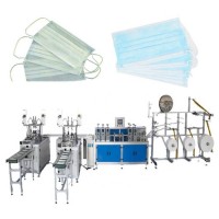 Fully Automatic Nonwoven Surgical Medical Disposable Face Mask Machine 1+2