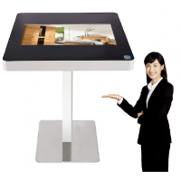 2019 factory price 55 inch table with touch screen metal kiosk